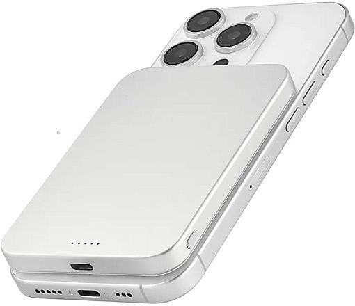 Внешний аккумулятор uBear Slide MagSafe 5000mAh, серебристый