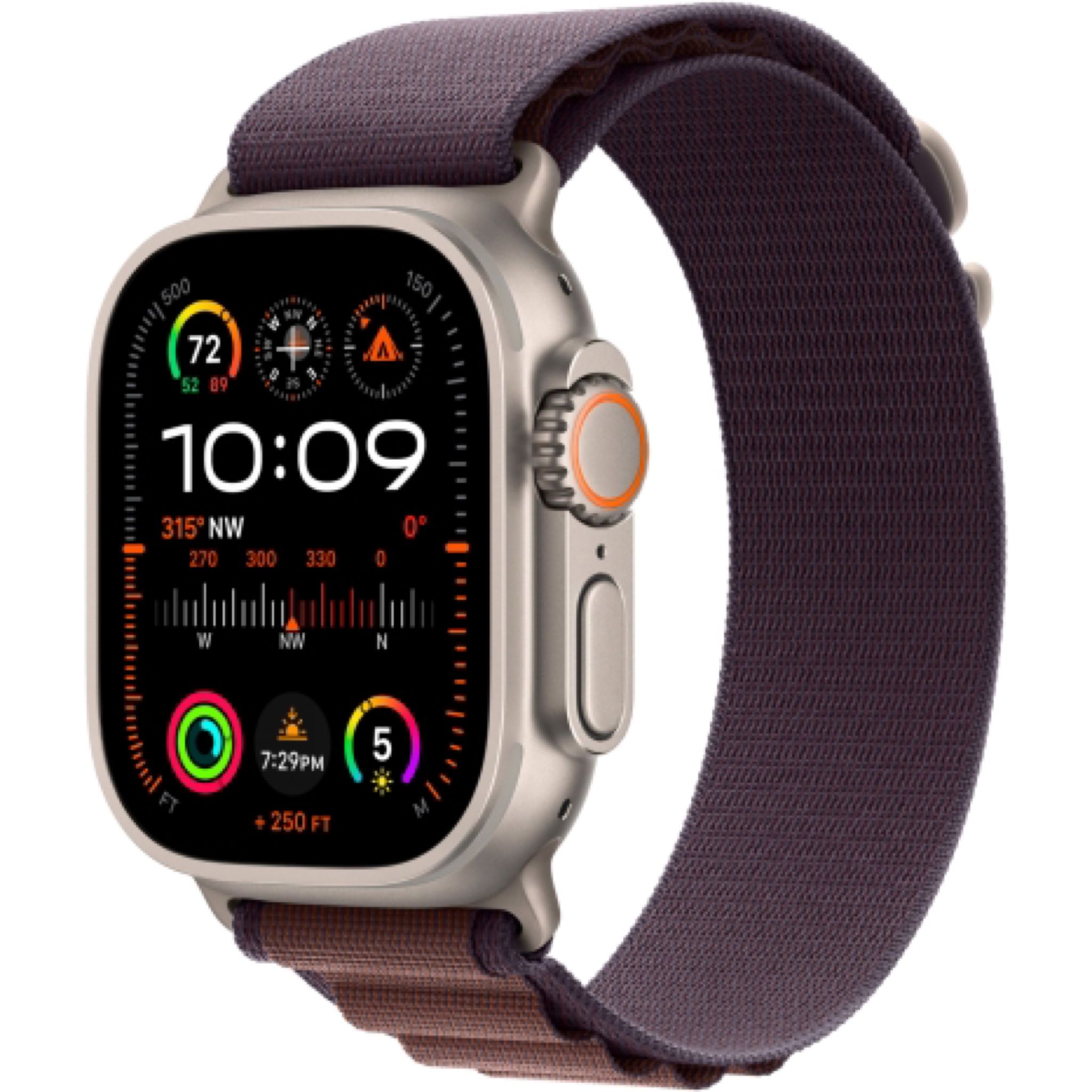 Apple Watch Ultra 2 49 мм, ремешок Alpine цвета индиго, размер L