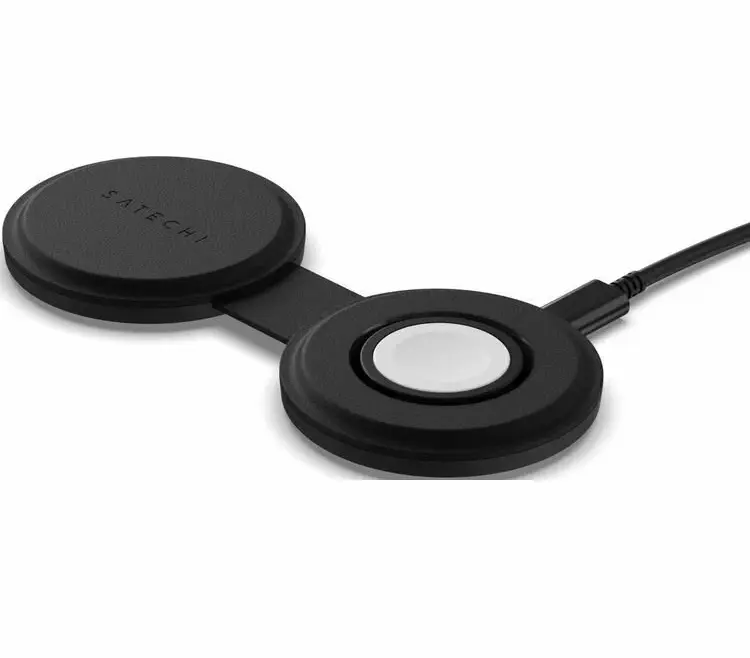 Беспроводное зарядное устройство Satechi Qi2 OntheGo 2-in-1, черный